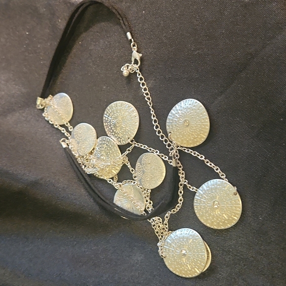 Silver Coin Style Two Strand Necklace - Maurices - Picture 6 of 7